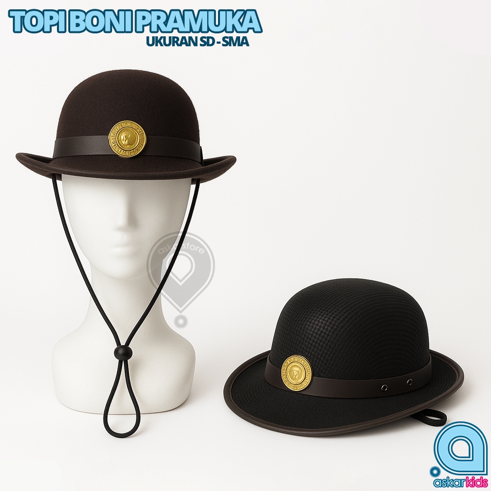 BONI SCOUT HAT SD SMP HIGH SCHOOL | Official Dark Brown Ceremonial ...