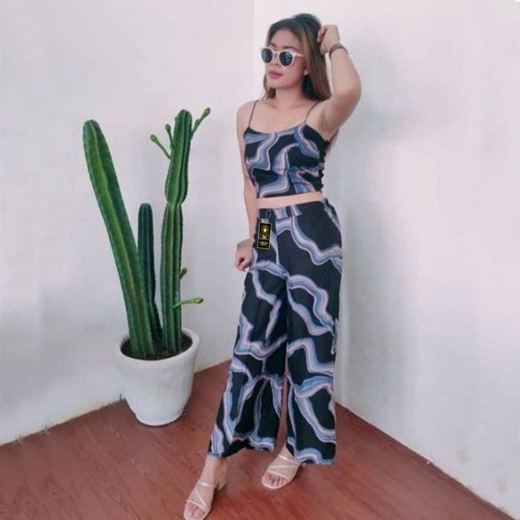 RADEN Tie Dye Rayon Floral Zebra Cow Pattern Culottes Pants