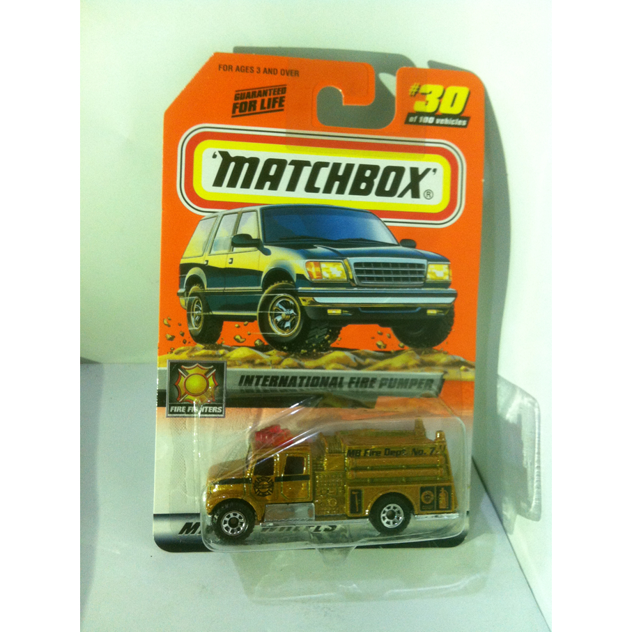 Matchbox. 2000 Fire Fighters - 30. International Fire Pumper. USA No ...