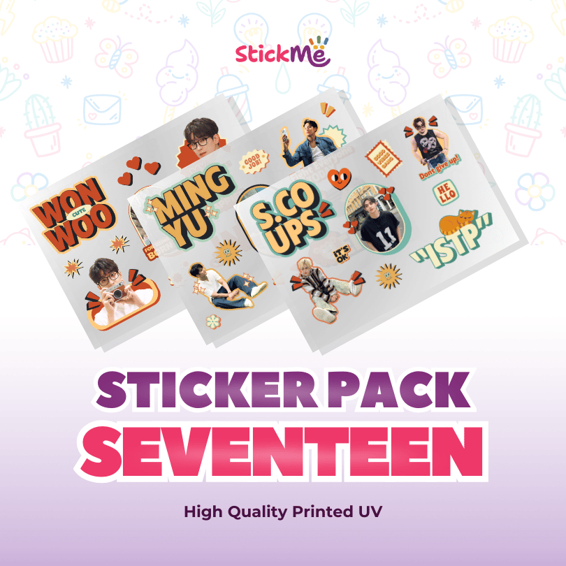Stickme Sticker Pack UV Idol KPOP Seventeen Series for Tumblr Tumbler ...