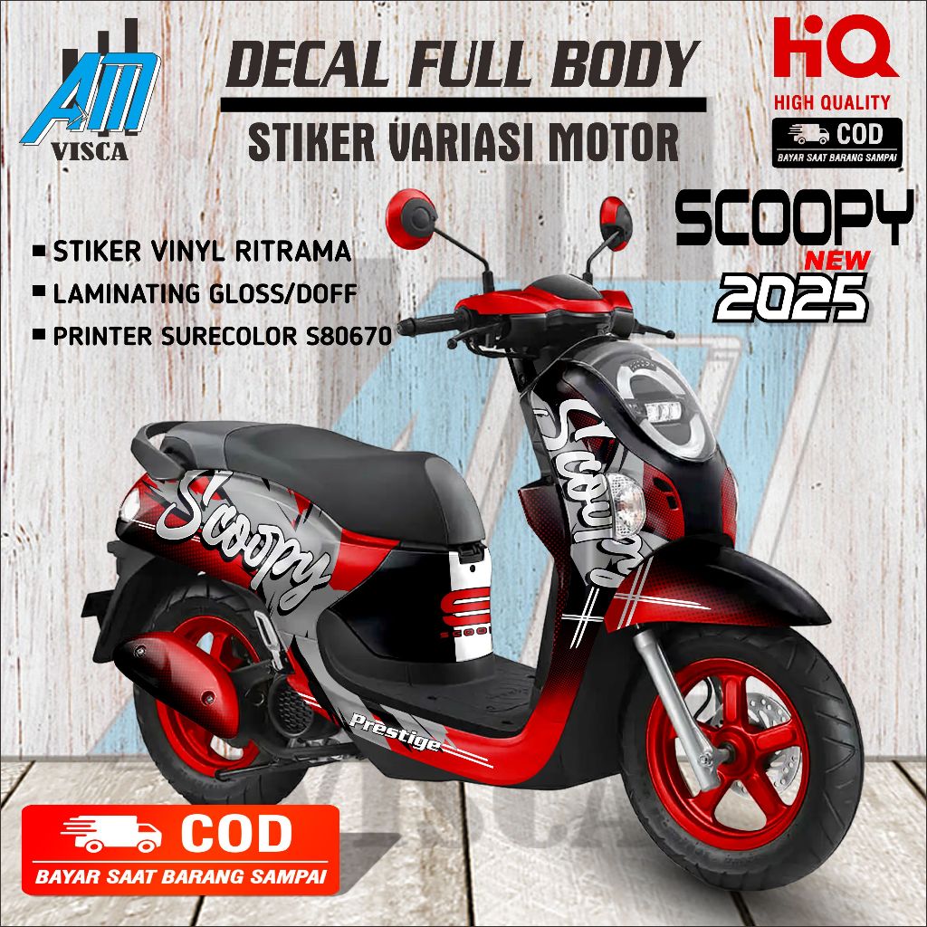 (Latest) New 2025 Scoopy Decal Fullbody 2025 Scoopy Motorcycle ...