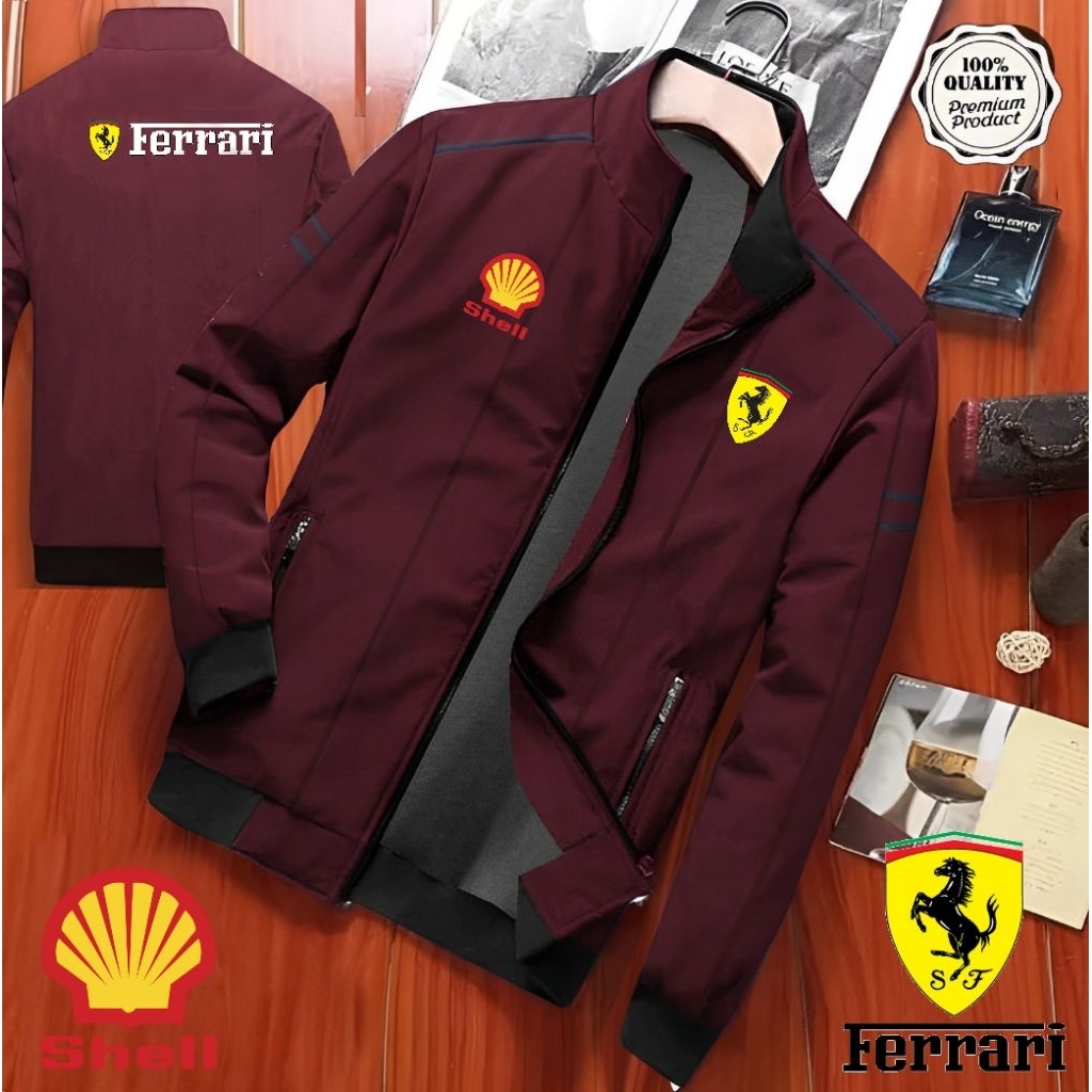 FERRARI X SHELL JACKET | DRIVER JACKET | Shopee Malaysia