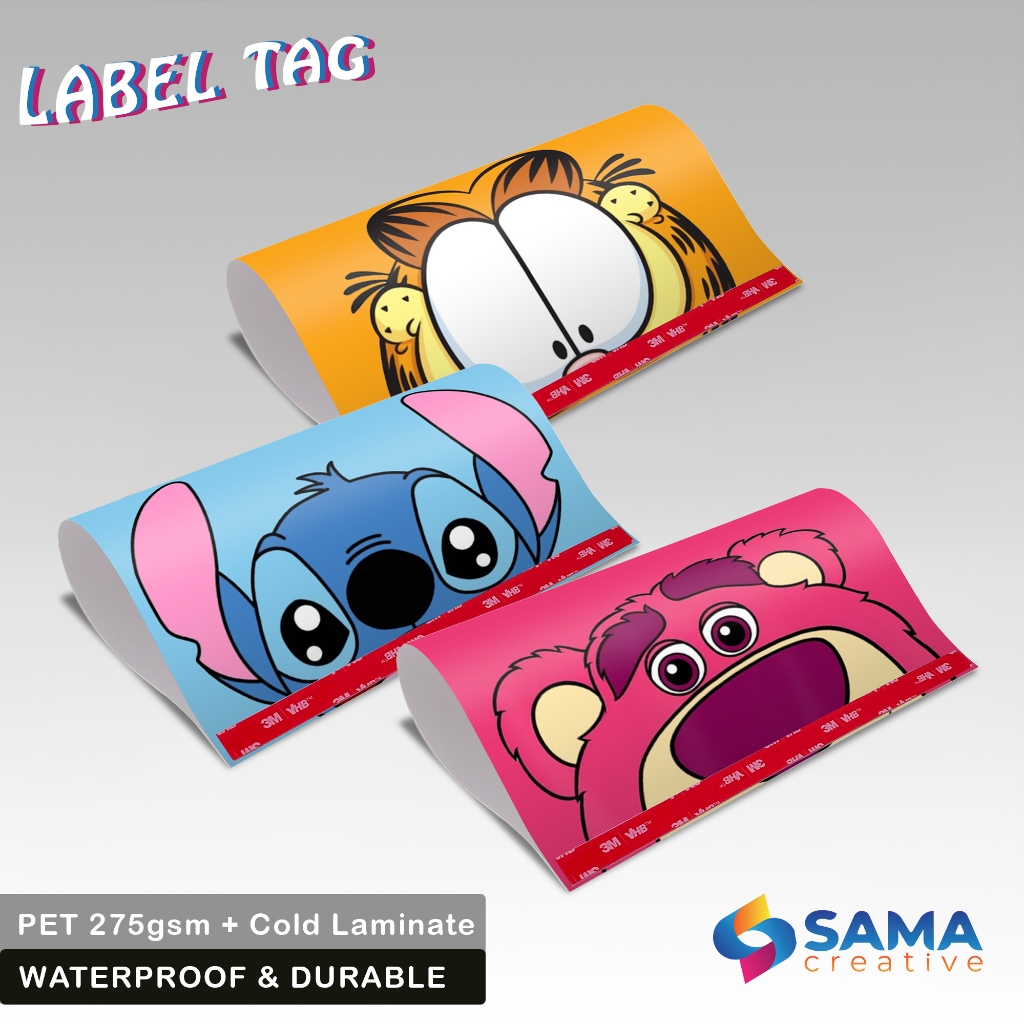 Cartoon Series - Car Tag Labels - Trunk Door Cover Variations - Viral ...