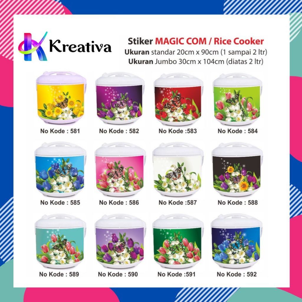 MAGIC COM / Rice Cooker Sticker with BUTTERFLY Motif | Shopee Malaysia
