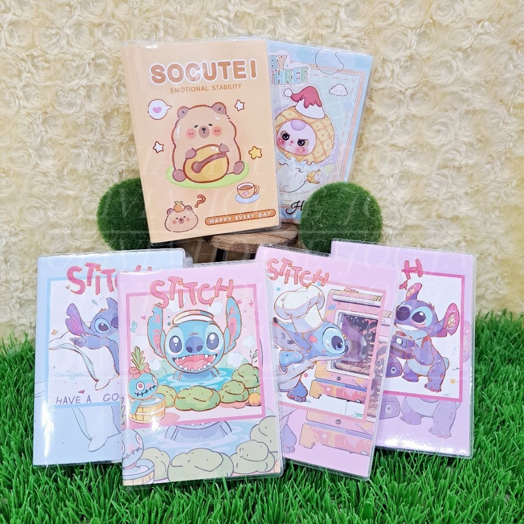 Capybara Stitch Notebook A6 Baby Notes Capybara Stitch Feather Mini ...