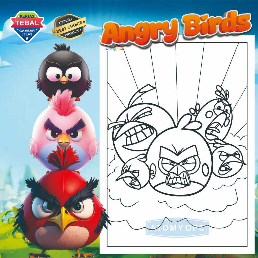 COLORING PAPER / COLORING / DRAWING PAPER / ANGRY BIRDS / COLORING ...