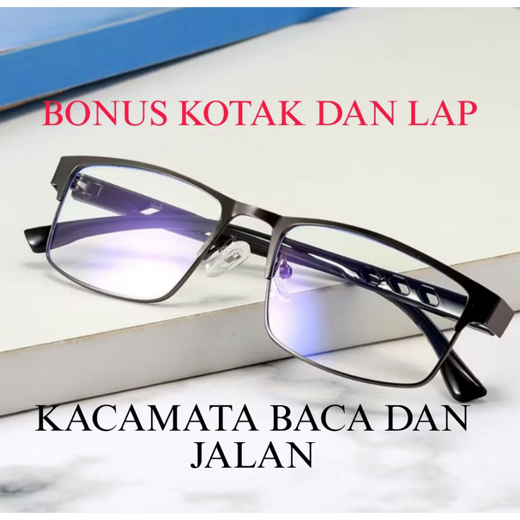 DOUBLE FOCUS GLASSES FOR READING AND WALKING FOR MEN, STRONG, DURABLE ...