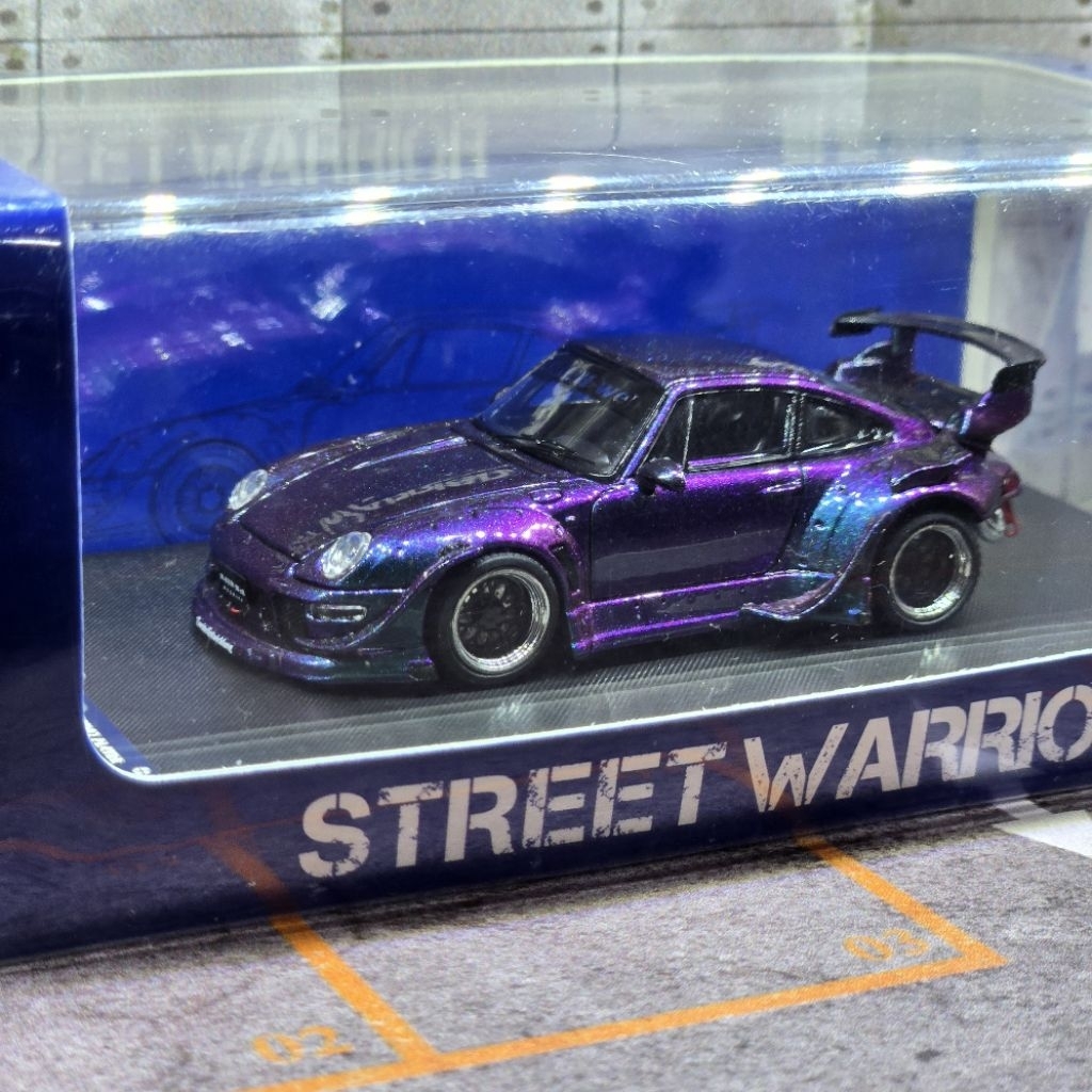 Street Warrior 1/64 Porsche RWB 993 Wide body Low Wing Charmelion ...