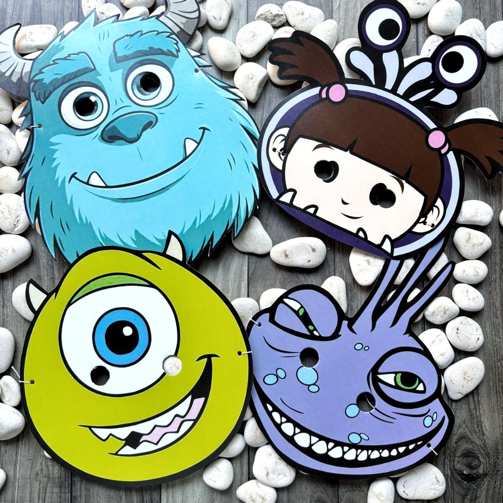 Monster Inc Party Mask Birthday Mask Accessories Children's Birthday ...