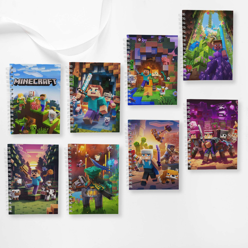 Large Spiral Note Book (10 cm X 14 cm) Minecraft Edition | Shopee Malaysia