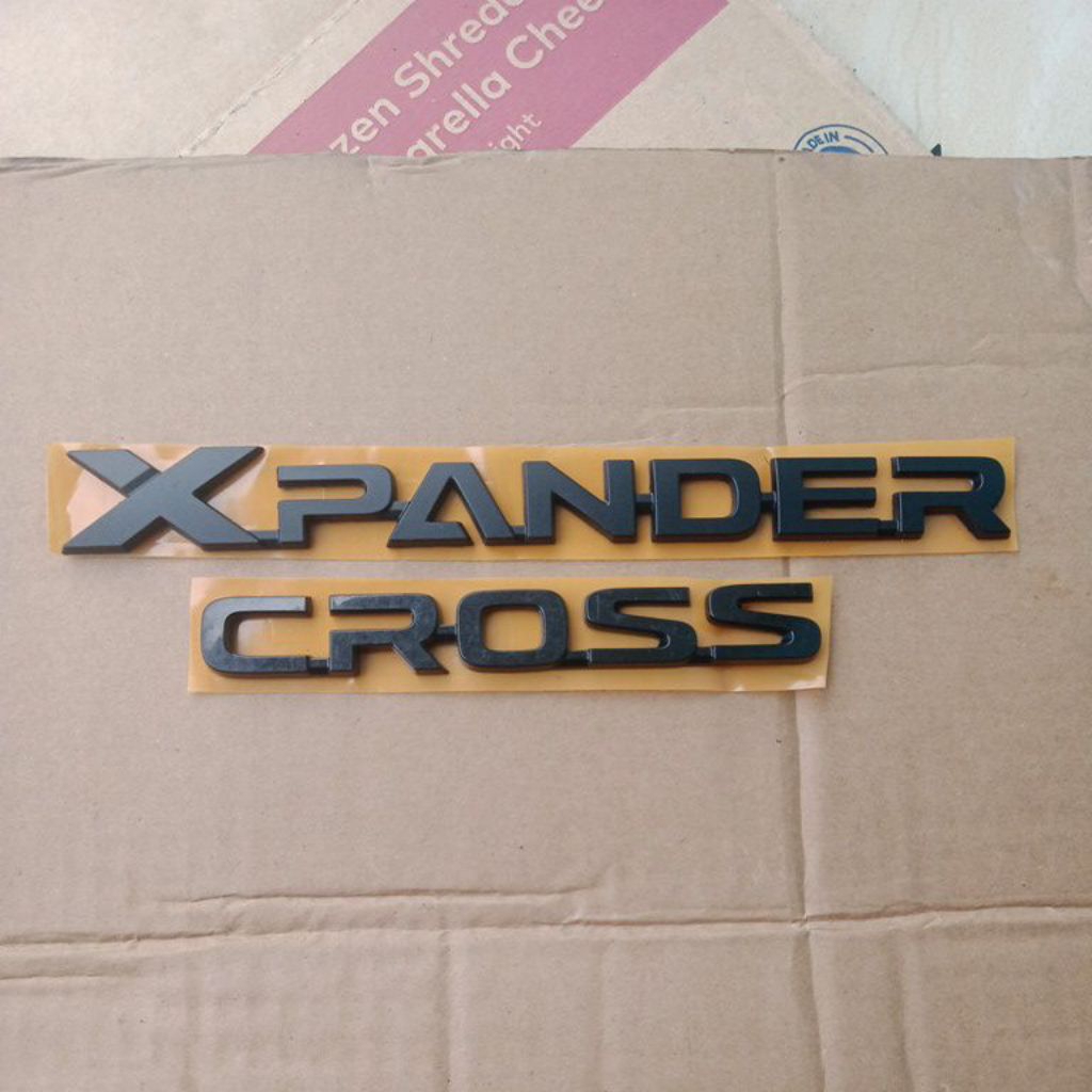 Original matte black new expander cross logo emblem | Shopee Malaysia