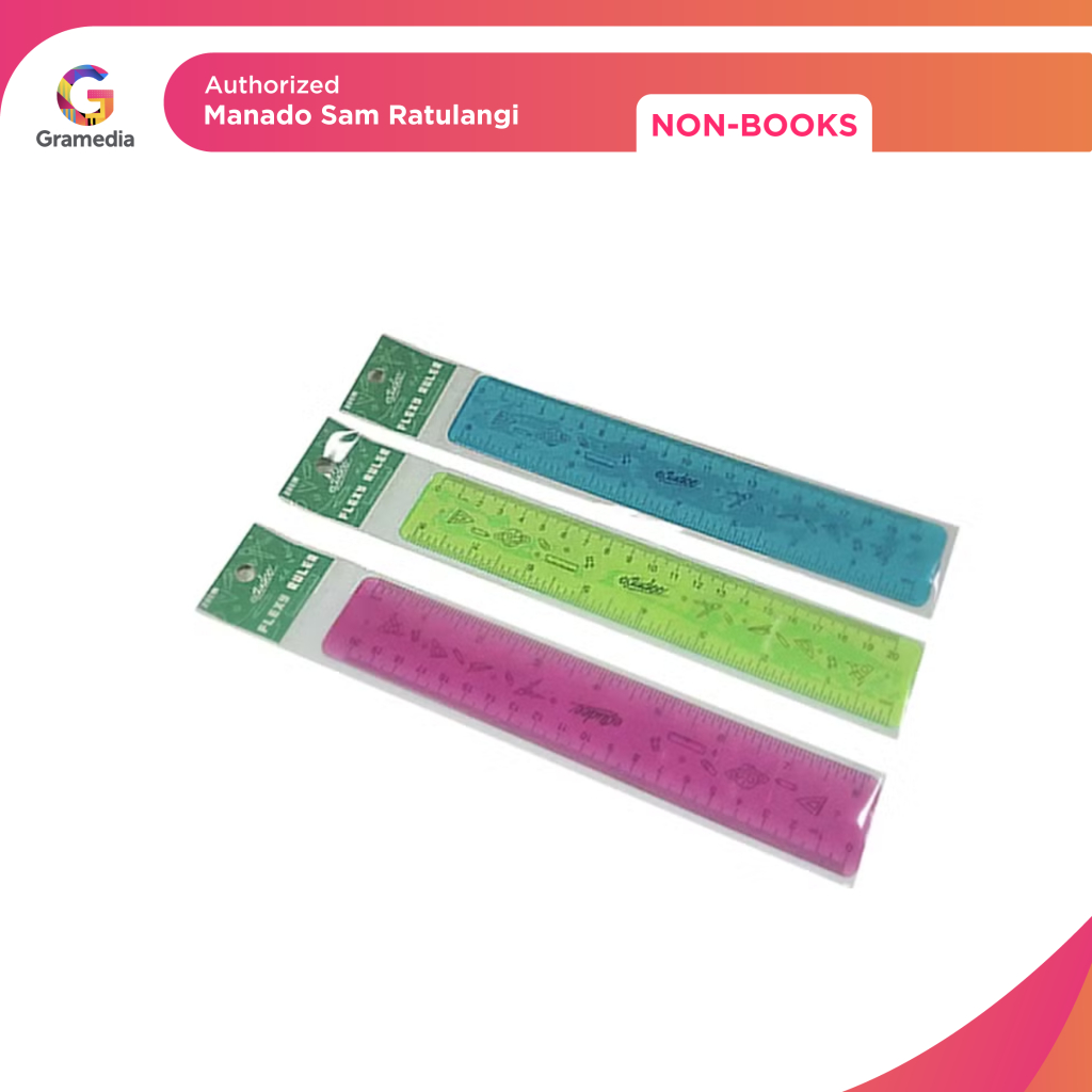 Gramedia Manado-Esestudee Flexy Ruler 30 Cm (Blue) | Shopee Malaysia
