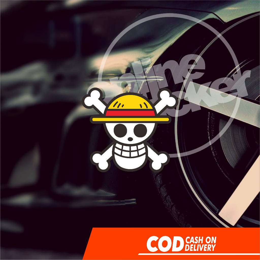 One Piece Sticker | Cutting lights up Car Sticker Sticker Kereta ...