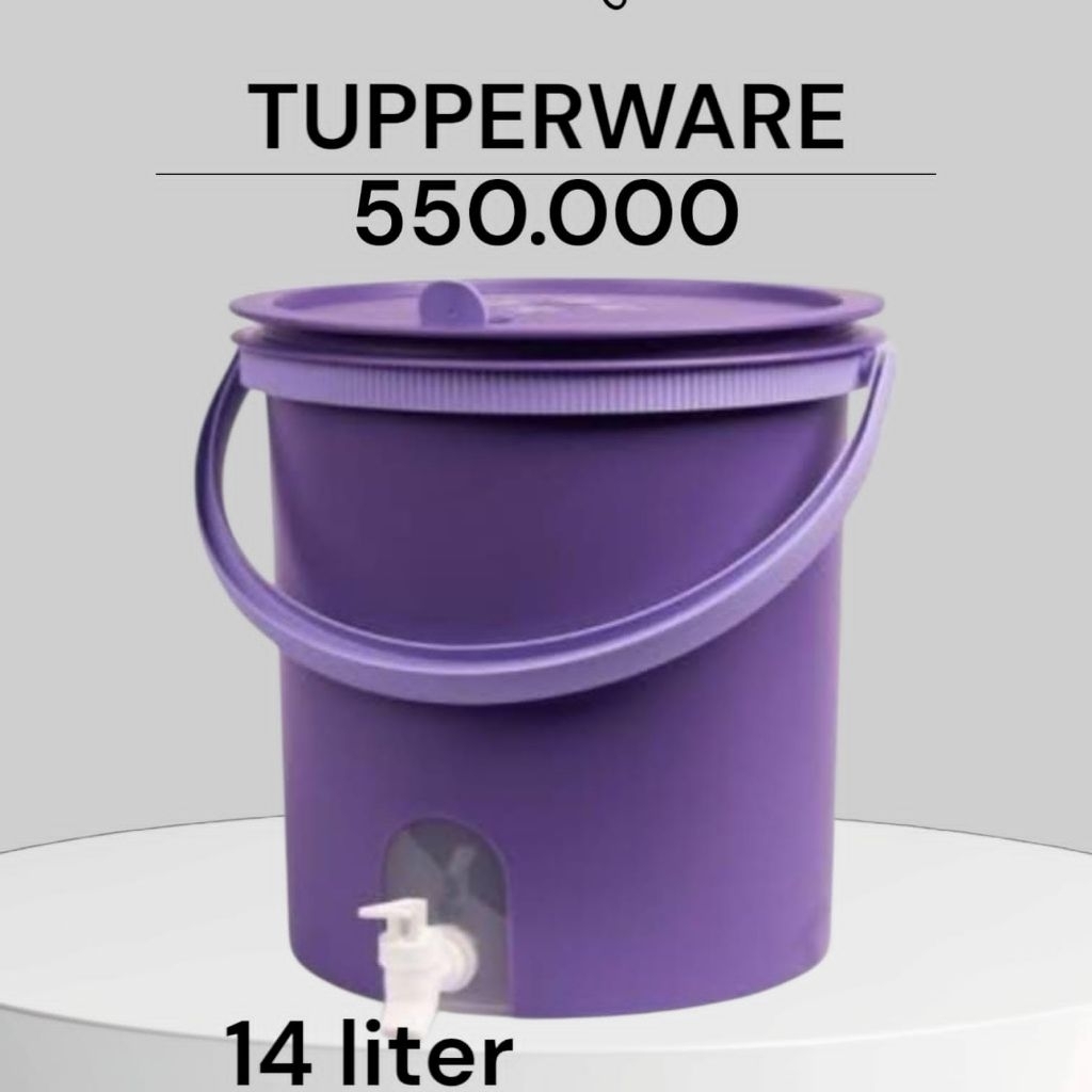 Original TUPPERWARE 14.5L Bucket DISPENSER | Shopee Malaysia