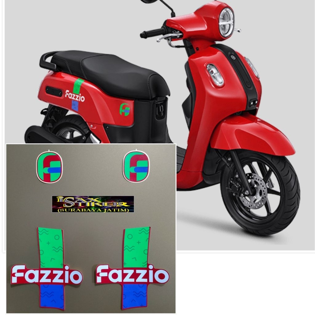 MERAH Original Red Yamaha Fazzio Striping 2024 2025 | Shopee Malaysia