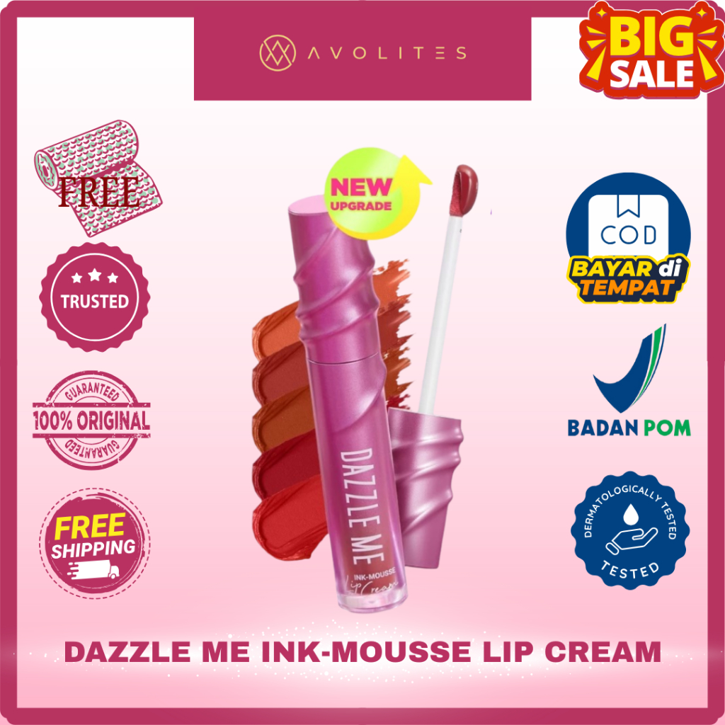 Dazzle Me Ink-Mouse Lip Cream Silky Moisturizing Lipstick Reduce Lip ...