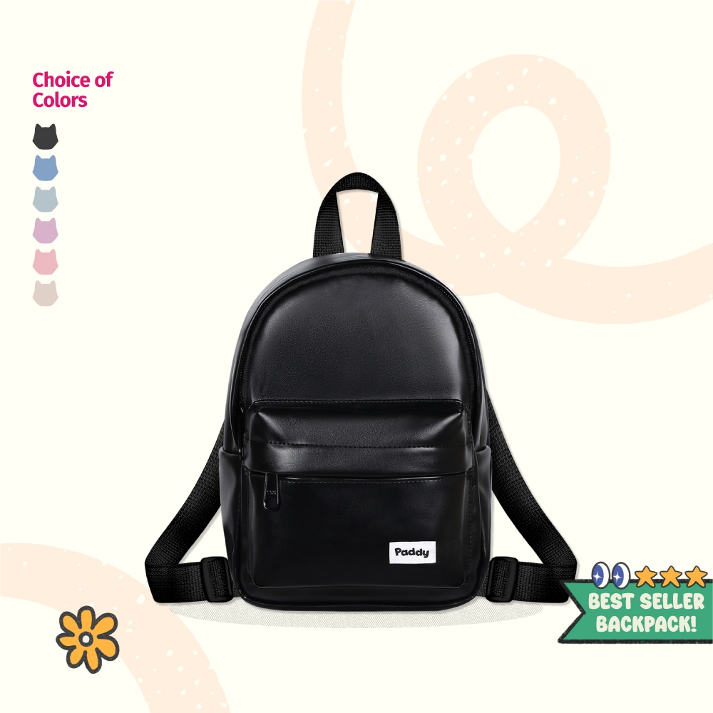 Paddy Yuppie Mini Basic Leather Backpack 2 in 1 - Paddybag Multipurpose ...