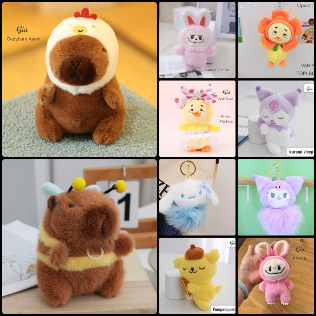 HP GANTUNGAN GM - CAPYBARA DOLL BAG HANGER | CAPIBARA KEYCHAINS ...