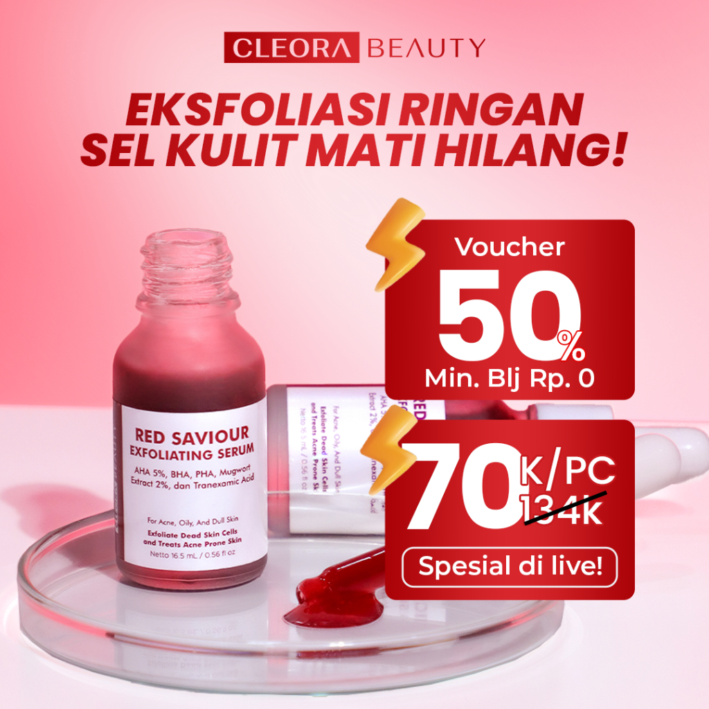 Cleora Beauty Peeling Solution Serum - Red Savior AHA BHA PHA ...