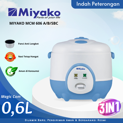 MAGIC COM MIYAKO MCM-606 RICE COOKER/RICE COOKER/SMALL MAGIC COM/MAGIC ...