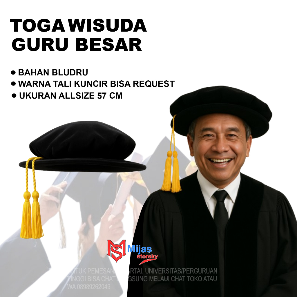GRADUATION TOGA HAT beludru FOR BIG TEACHERS Graduation Gown for Big ...