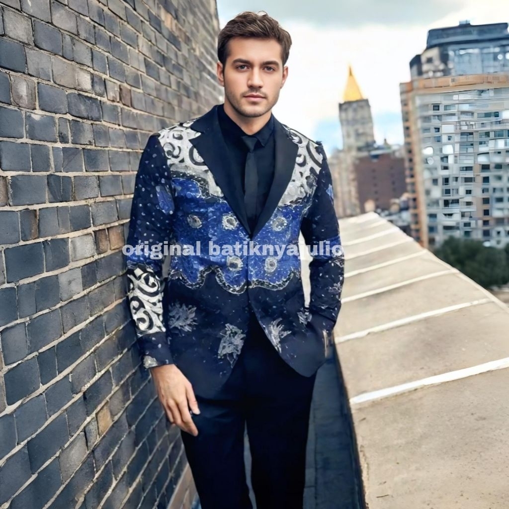 Men's batik jacket premium batik blazer batiknyajulio dl 19 limited ...