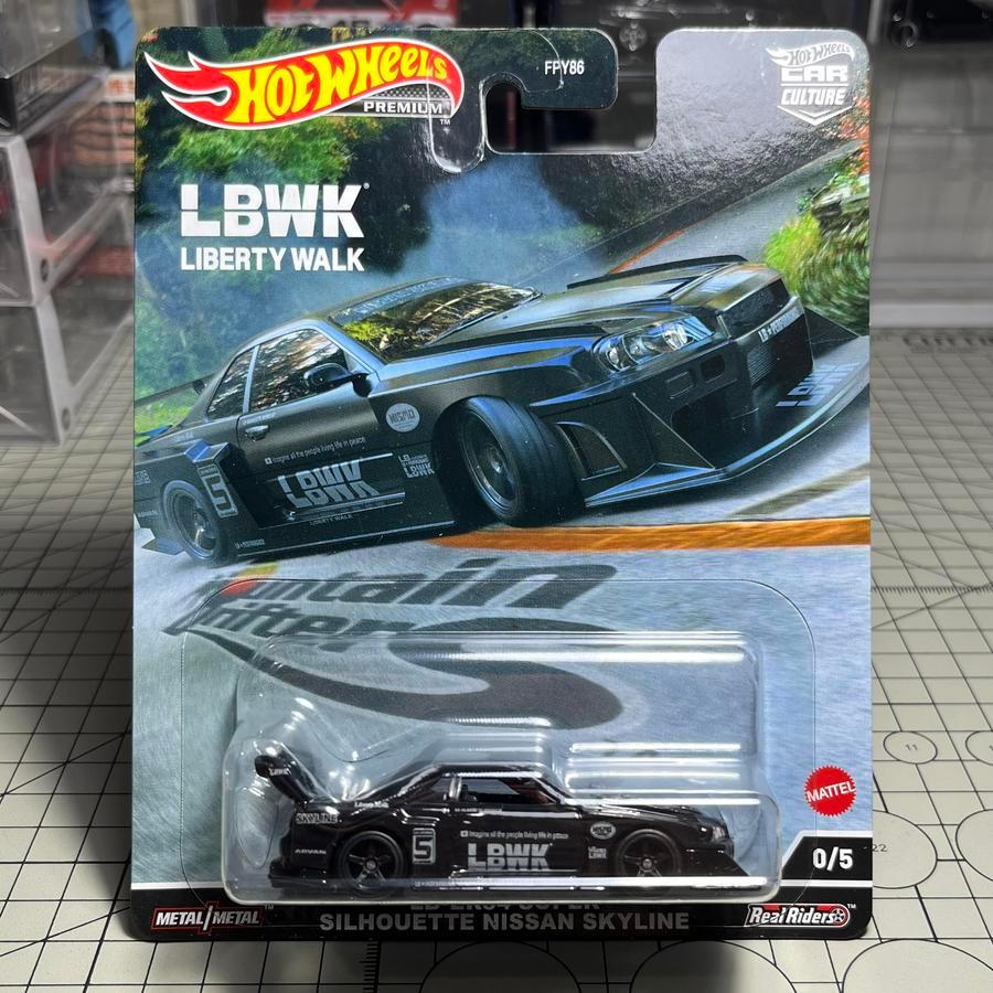 HOT WHEELS Nissan Skyline R34 LBWK LB-ER34 Super Silhouette Chase Car ...