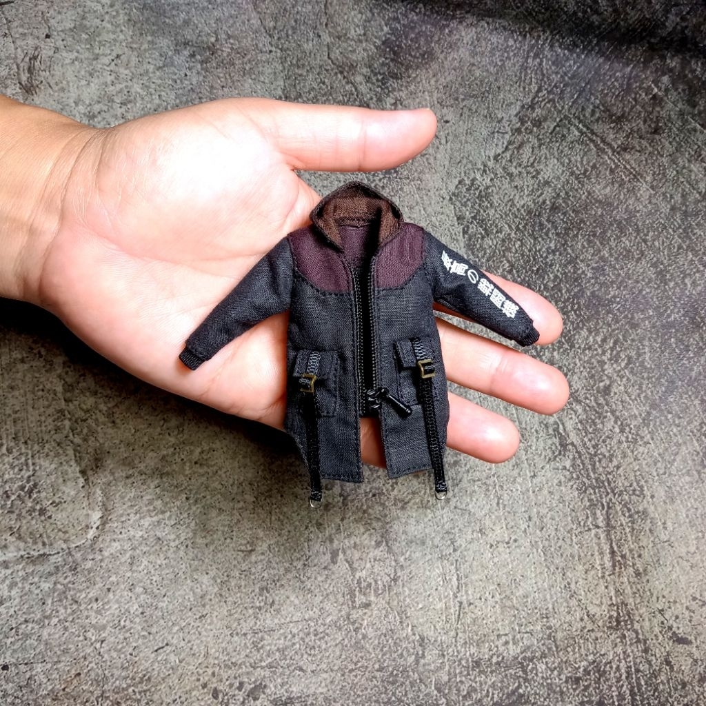 Kitbash 1/12 LONG JACKET B-2 (BLACK BROWN combination) | Shopee Malaysia