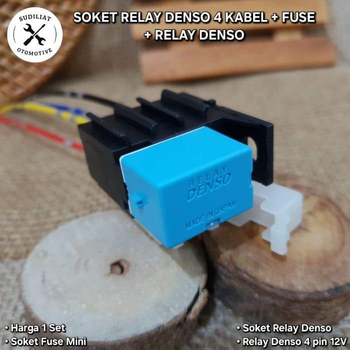 DENSO RELAY SOCKET + MINI FUSE BOX + DENSO RELAY 4 PIN 12V | Shopee ...