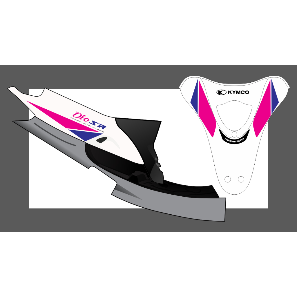 Decal/Sticker/Striping/Livery KYMCO EASY 100 003 KALCER AKA DIO AF17 ...