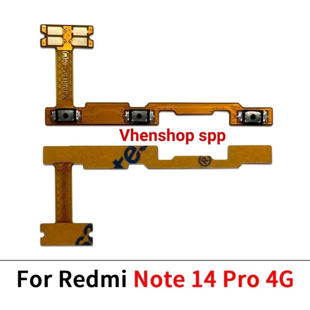 TOMBOL Flexible power on off volume xiaomi redmi note 14 pro 4G ...