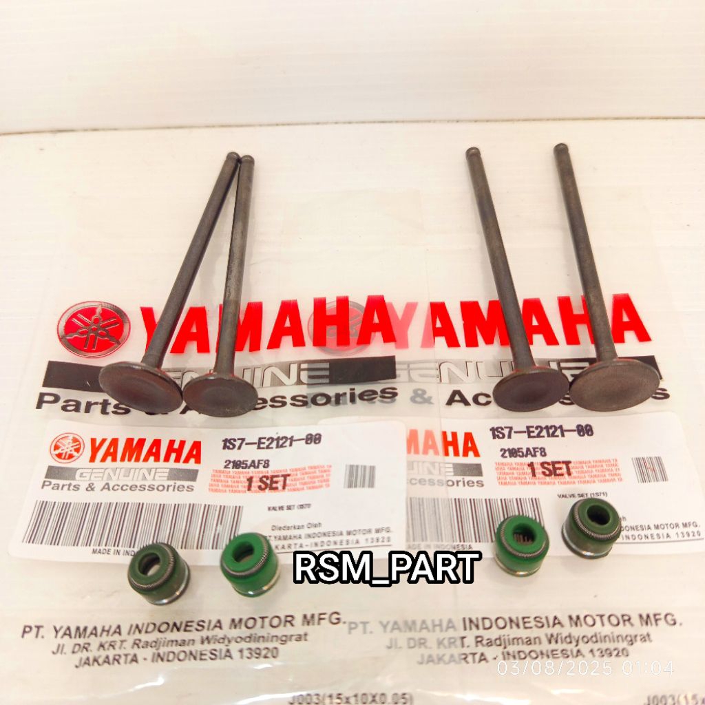 Yamaha Valve Set 1S7 Valve Umbrella Plus Valve Seal for Yamaha Jupiter ...