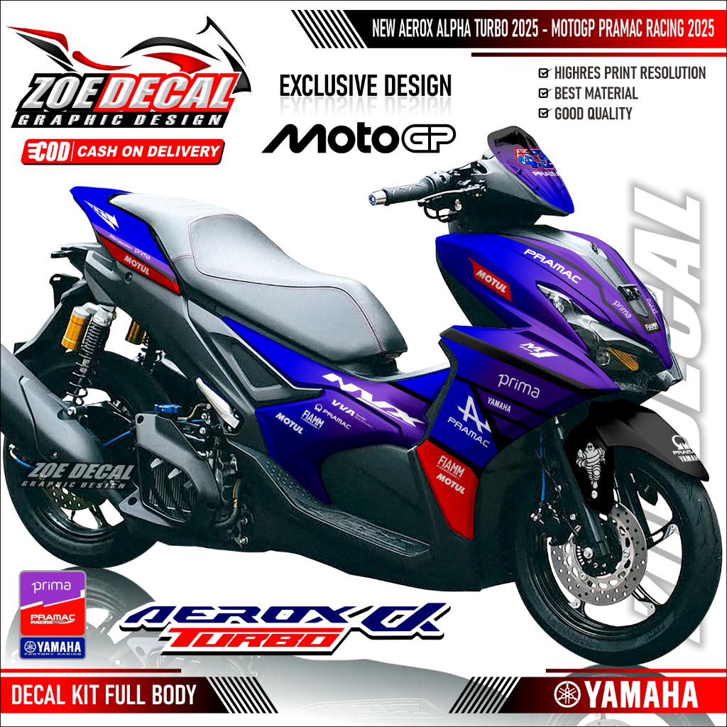 Latest Full Body Sticker Decal Aerox Alpha/ Cybercity / Aerox Turbo ...