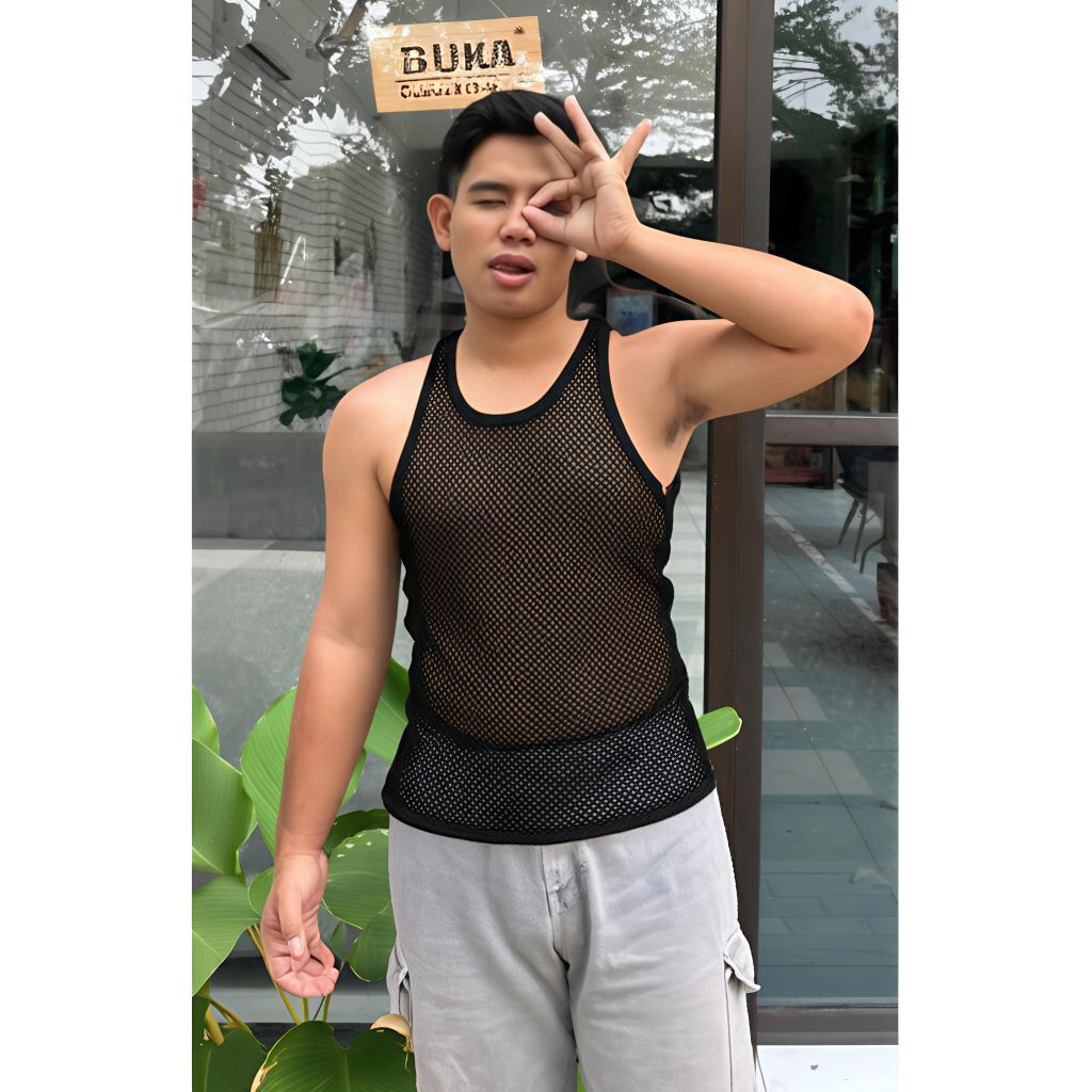 Black Series Mesh Singlet | Shopee Malaysia
