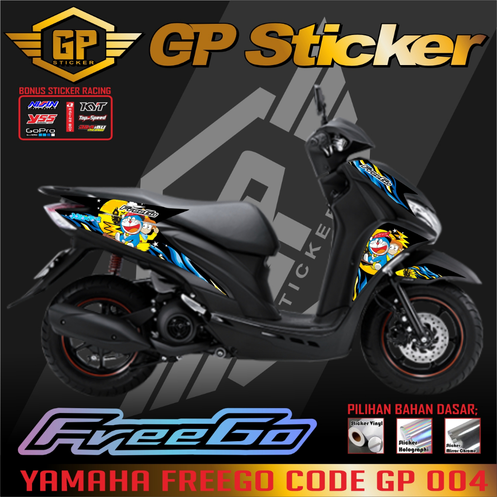 Yamaha Freego striping Yamaha body stickers Freego motorbike striping ...