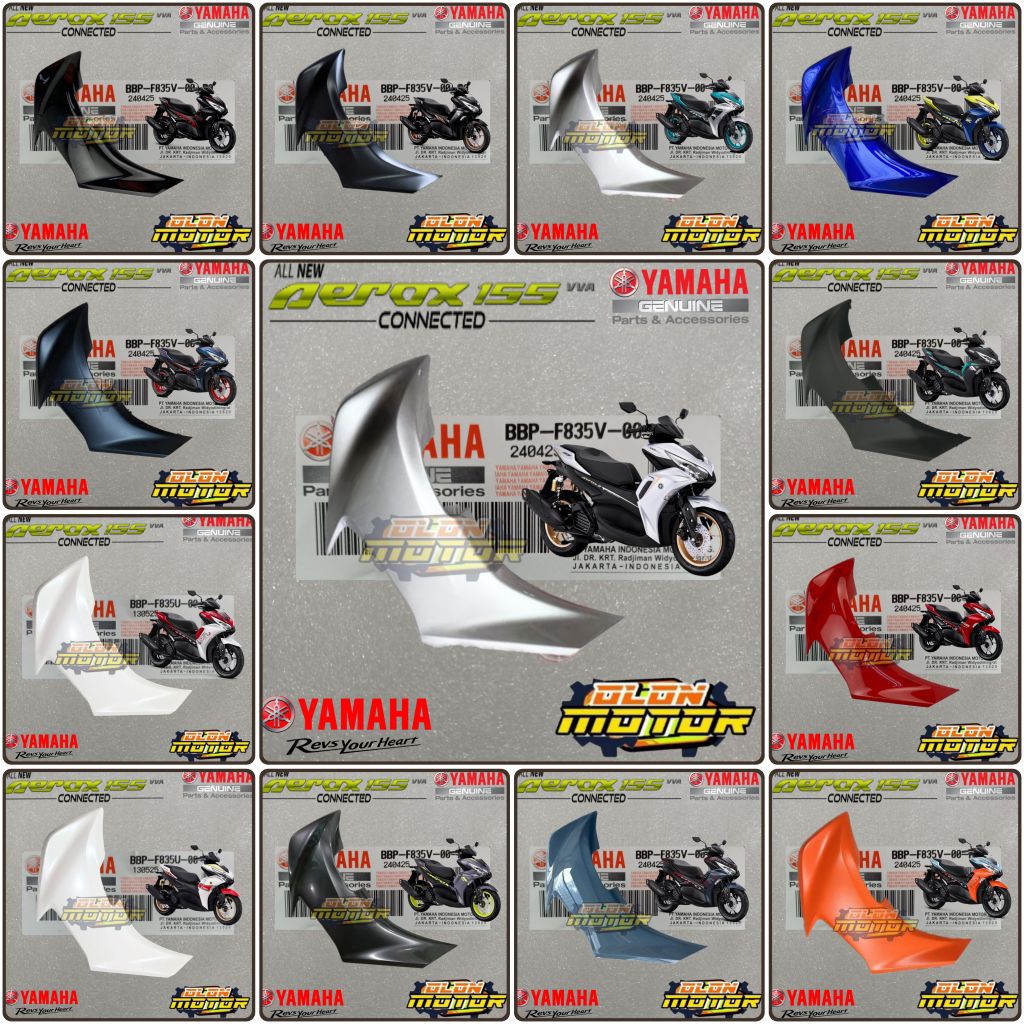 Panel, Cowling Body, Right Outer Wing NEW AEROX 155 V2 CONNECTED ...