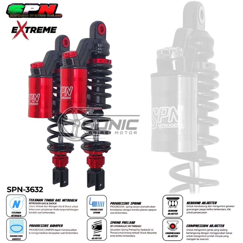 TOP TUBE SHOCK BREAKER TOP TUBE SHOCKEXTREME MOTORCYCLE REAR SHOCK ...