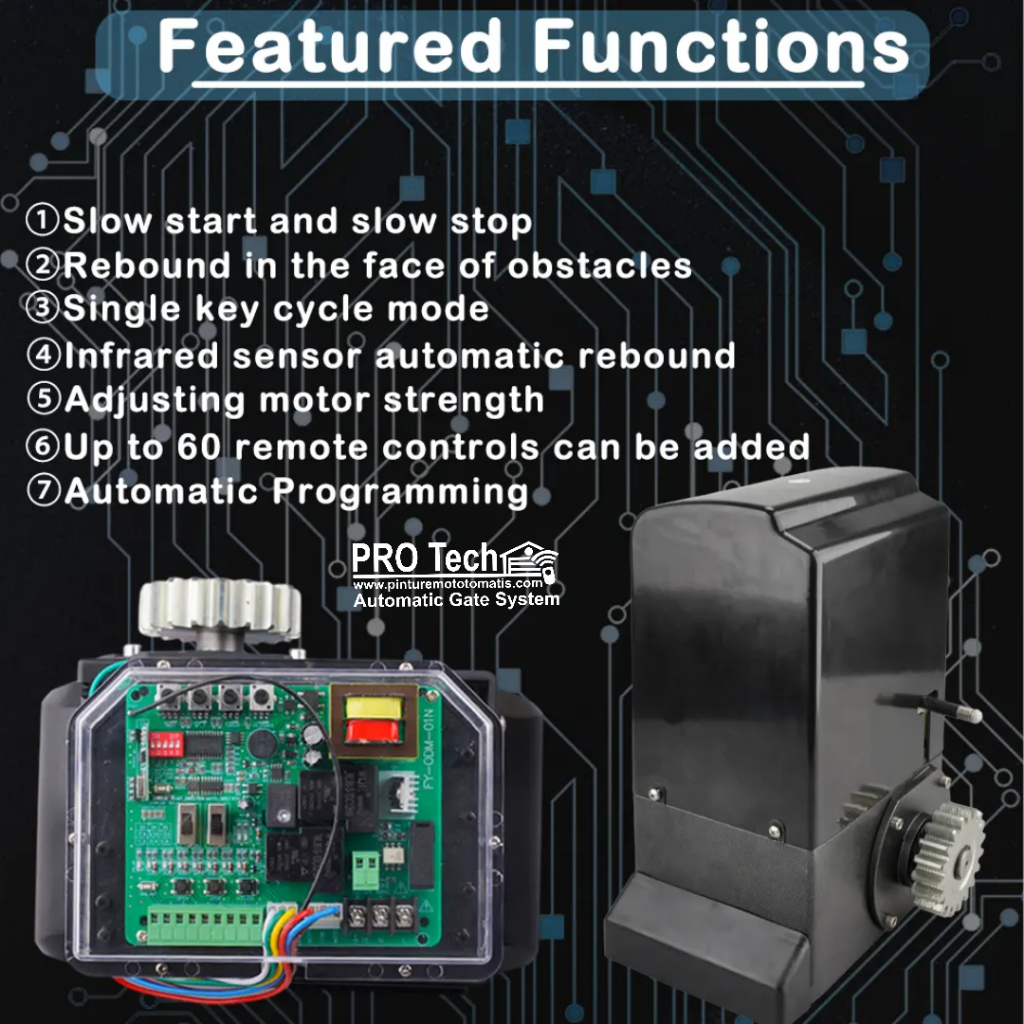 PRO TECH Control Panel Mainbord Sliding Gate 1200kg | Shopee Malaysia