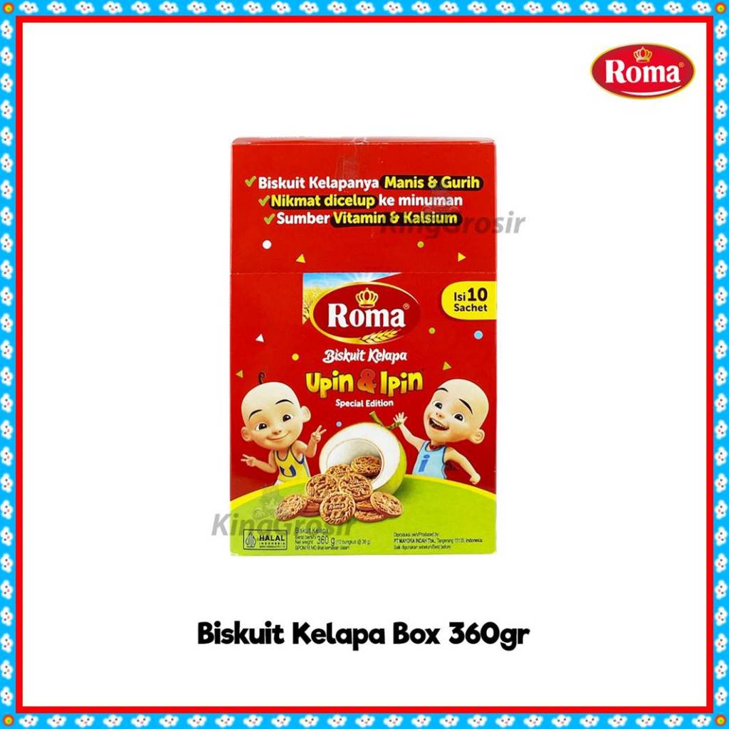 Roma Coconut Biscuits BOX 360gr Contains 10 Sachets Special Edition ...