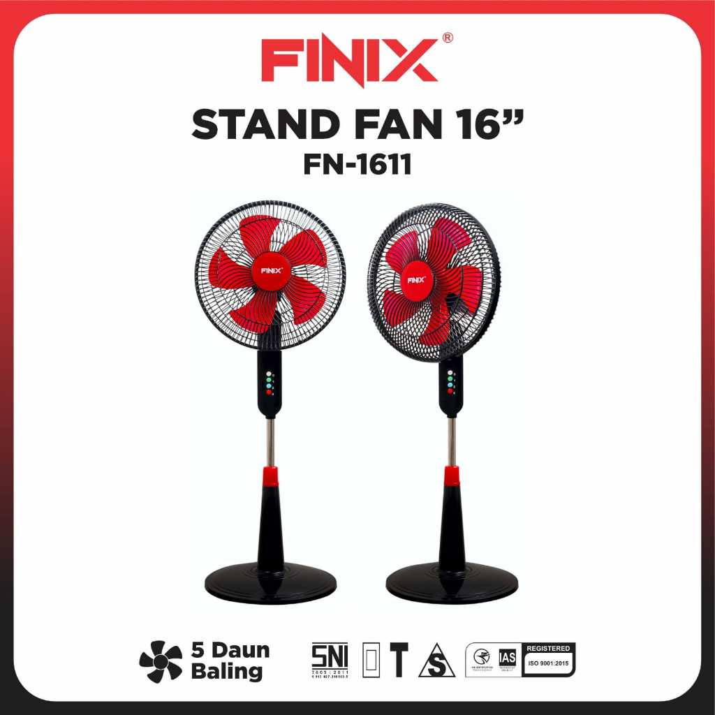 FINIX - 16 inch Standing Fan / Stand Fan Price 3 speeds/ 5 Plastic ...