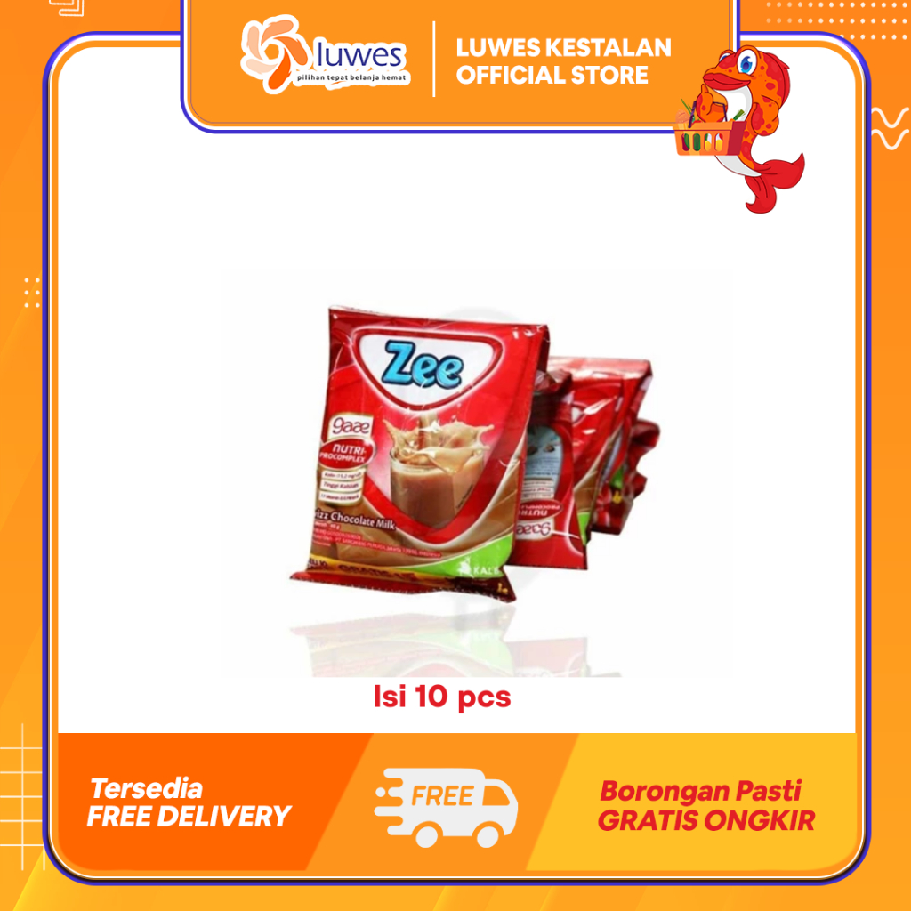 (CONTAINS 10 Sachets) Zee Swiss Chocolate Milk Powder Contains Vitamins ...