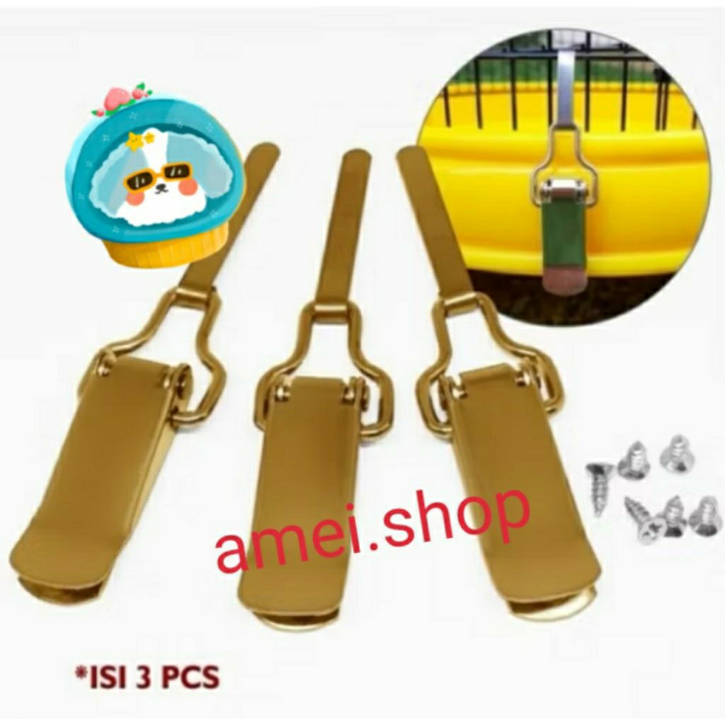 KLAM GOLD LOVEBIRD SUITCASE 1 SET of 3 pieces BIRD CAGE BOX LOCKING ...