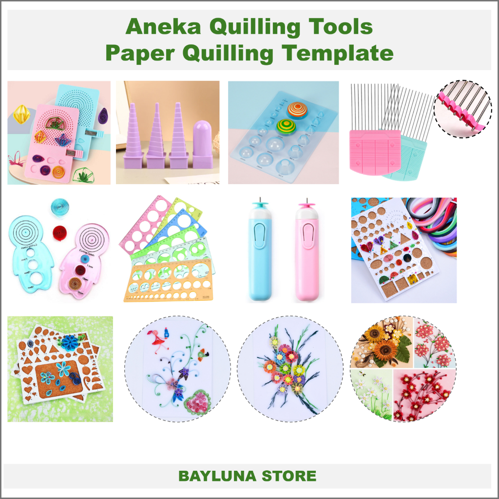 BYL Aneka paper quilling template board template curling coach curling ...