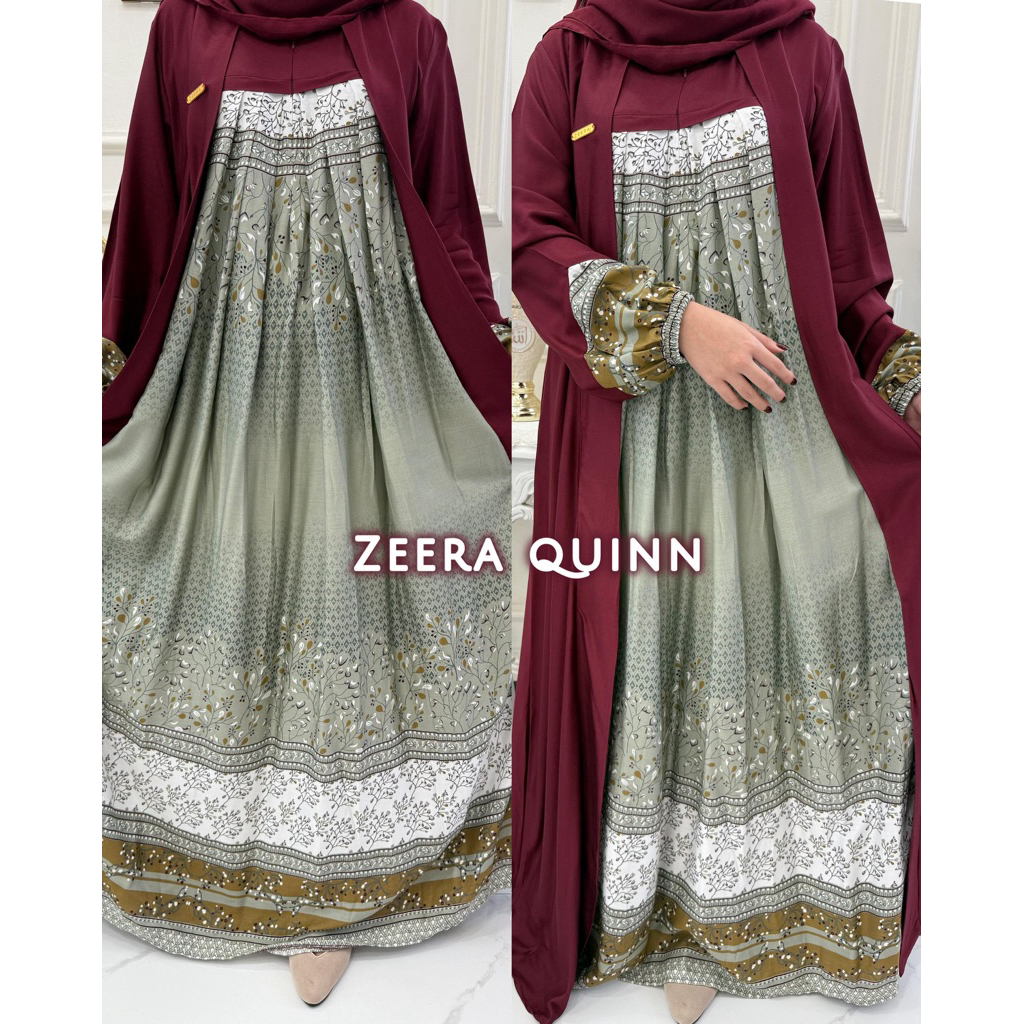 ZEERA QUINN Arab Daster Premium Dress Original SizeBIG Jubah Muslimah ...