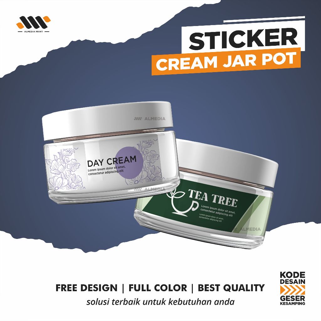 Cream Pot Stickers Cream Jar Stickers Custom Skin Care Stickers (FREE ...