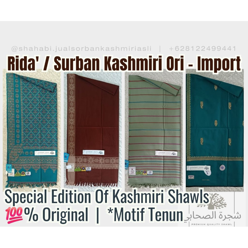 Rida Kashmiri Original Woven motif Habib Turban/ Rida Kashmiri Batik ...