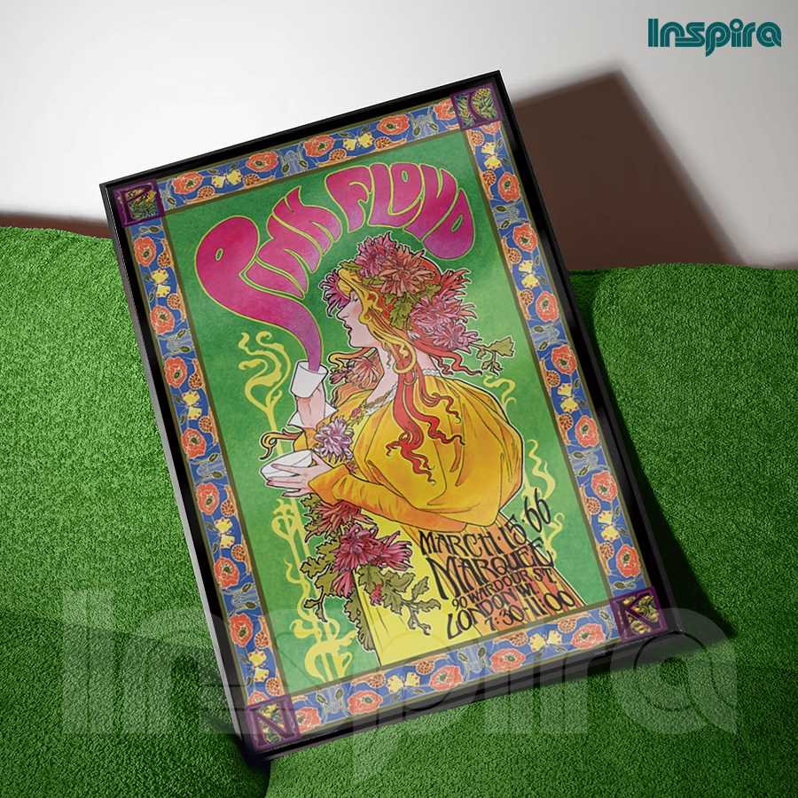 Inspira Led Zeppelin Frame Chrome Magazine Wall Decoration Aesthetic ...