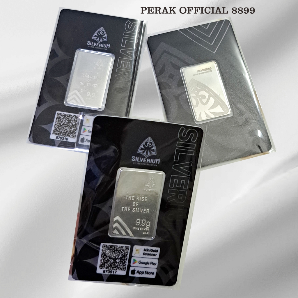Silver Bar Fine Silver Silverium 3.3 Gram 9.9 Gram Purity Silver 999.9% ...