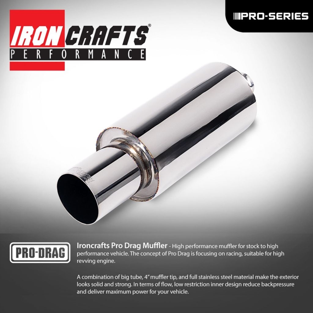 Ironcrafts Pro Drag Muffler Car Exhaust | Shopee Malaysia