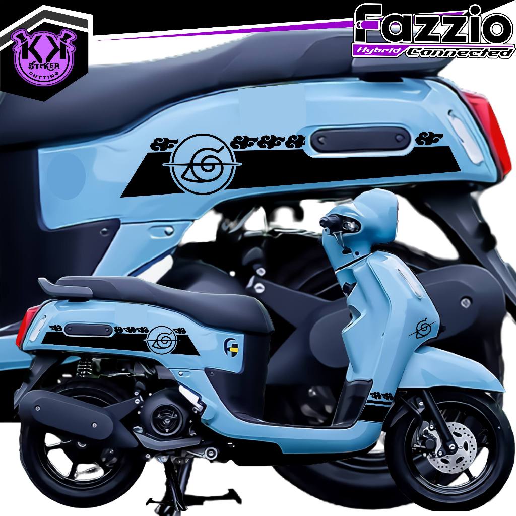 SC.533/CUTER/NARUTO LOGO STICKER/CARTOON STICKER/FAZZIO STRIPING/CER ...